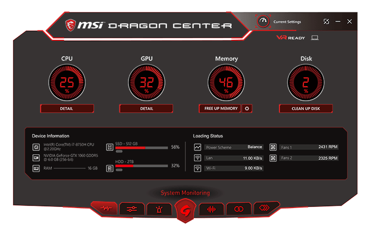 msi dragon gaming center