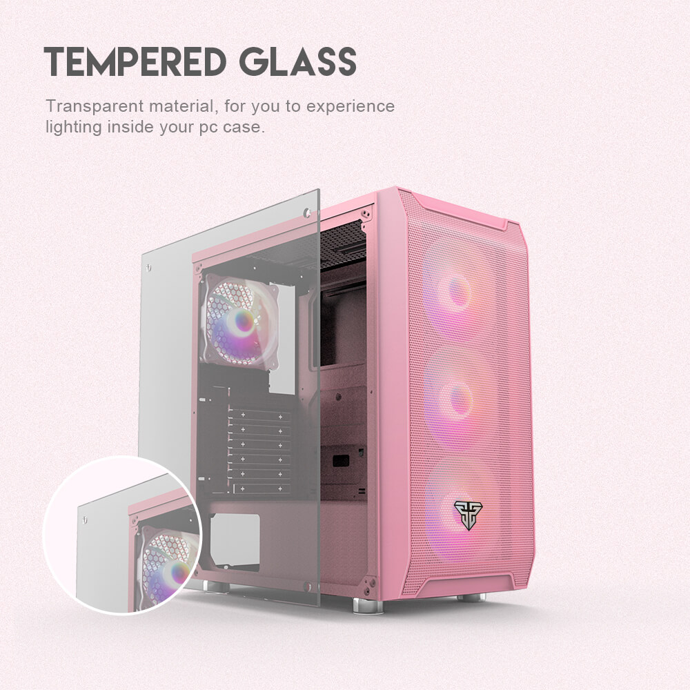 Fantech AERO CG80 Sakura Edition RGB Middle Tower Case | Midas Computer ...