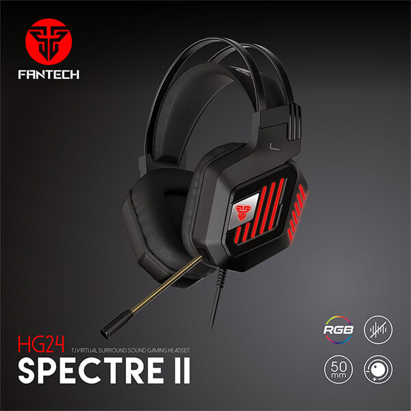 FANTECH SPECTRE II HG24 7.1 VIRTUAL SURROUND SOUND GAMING HEADSET