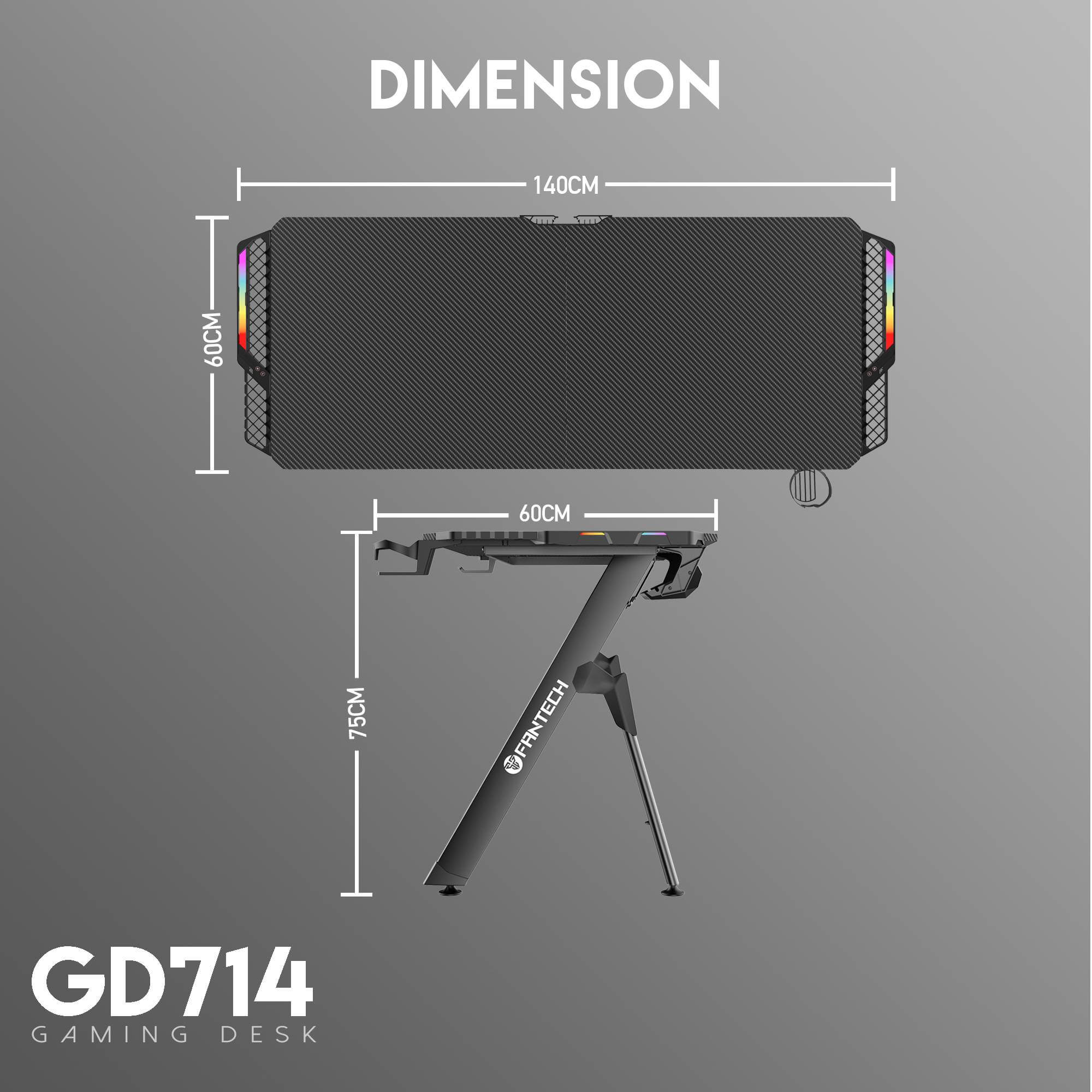 FANTECH GD714 Dimension
