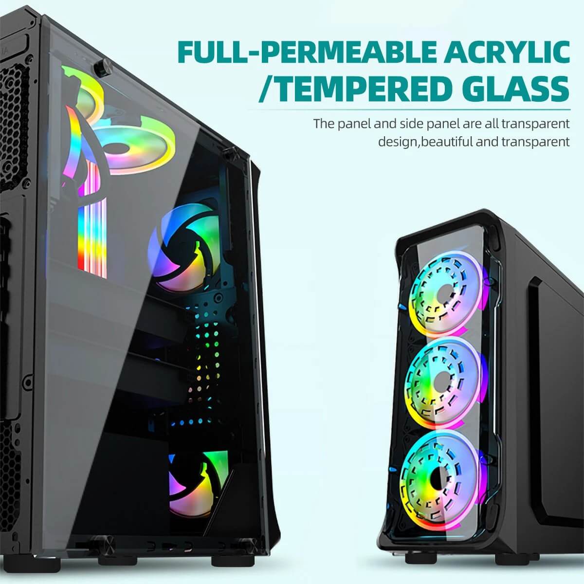 DAZZLE MID-TOWER RGB GAMING CASE | Midas Computer Center | Computer ...