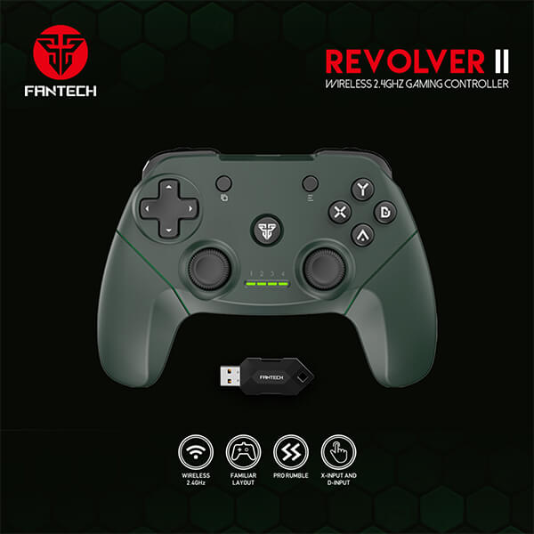 Fantech WGP12 Wireless Gaming Controller - Green