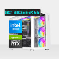 GHOST – MIDAS Gaming PC Build || Intel Core I9-13900KF 16-Core - NVIDIA GeForce RTX™ 3070 8GB Graphic Card