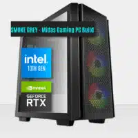 SMOKE GREY - Midas Gaming PC Build || Intel Core I5-13400F 10-Core - RTX 4060 Ti GAMING OC 8G Graphic Card