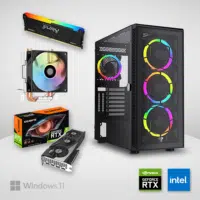GlacialGrip - Midas Gaming PC Build || Intel Core I5-13400F - Gigabyte RTX 4060 Ti 8G Graphics Card (3-Fans) - 16GB RAM DDR4